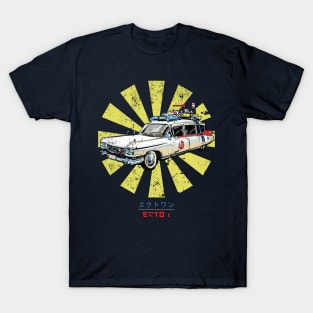 Ghostbusters Ecto 1 Retro Japanese T-Shirt